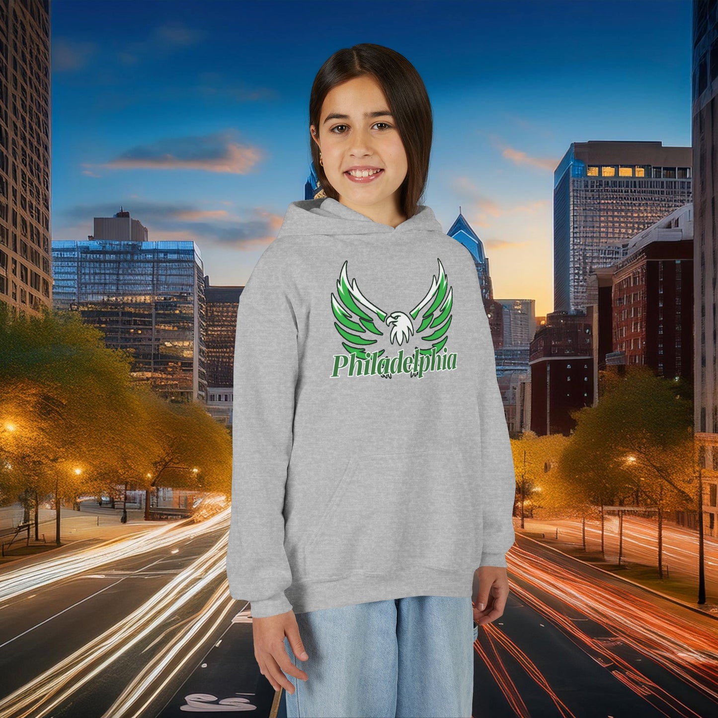 Philadelphia Eagle Logo Youth Hoodie