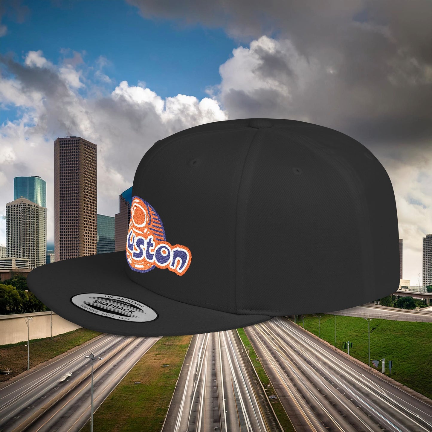 Houston Astronaut Flat Bill Snapback