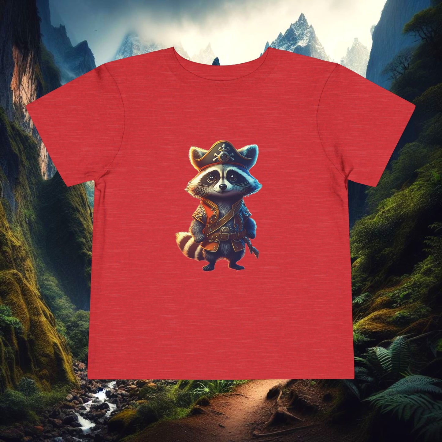 Raccoon Pirate Toddler Tee