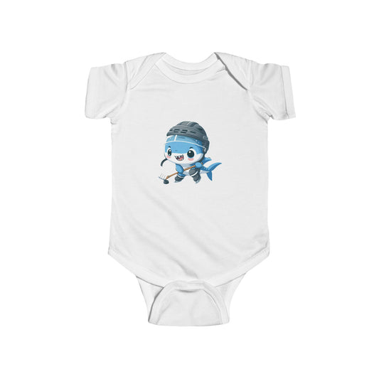 San Jose Hockey Mini Shark Player Infant Bodysuit