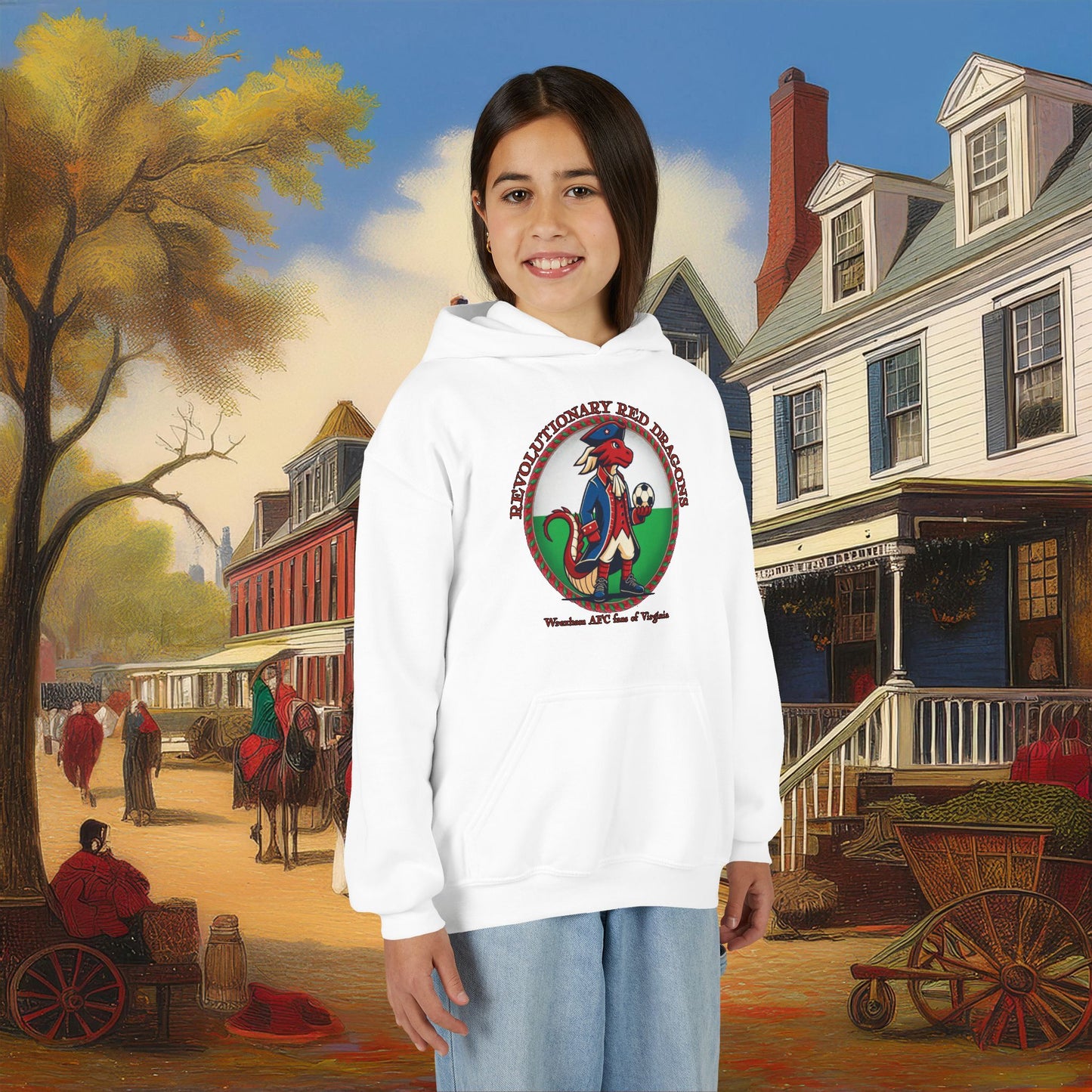 Little Revolutionary Red Dragons Youth Hoodie