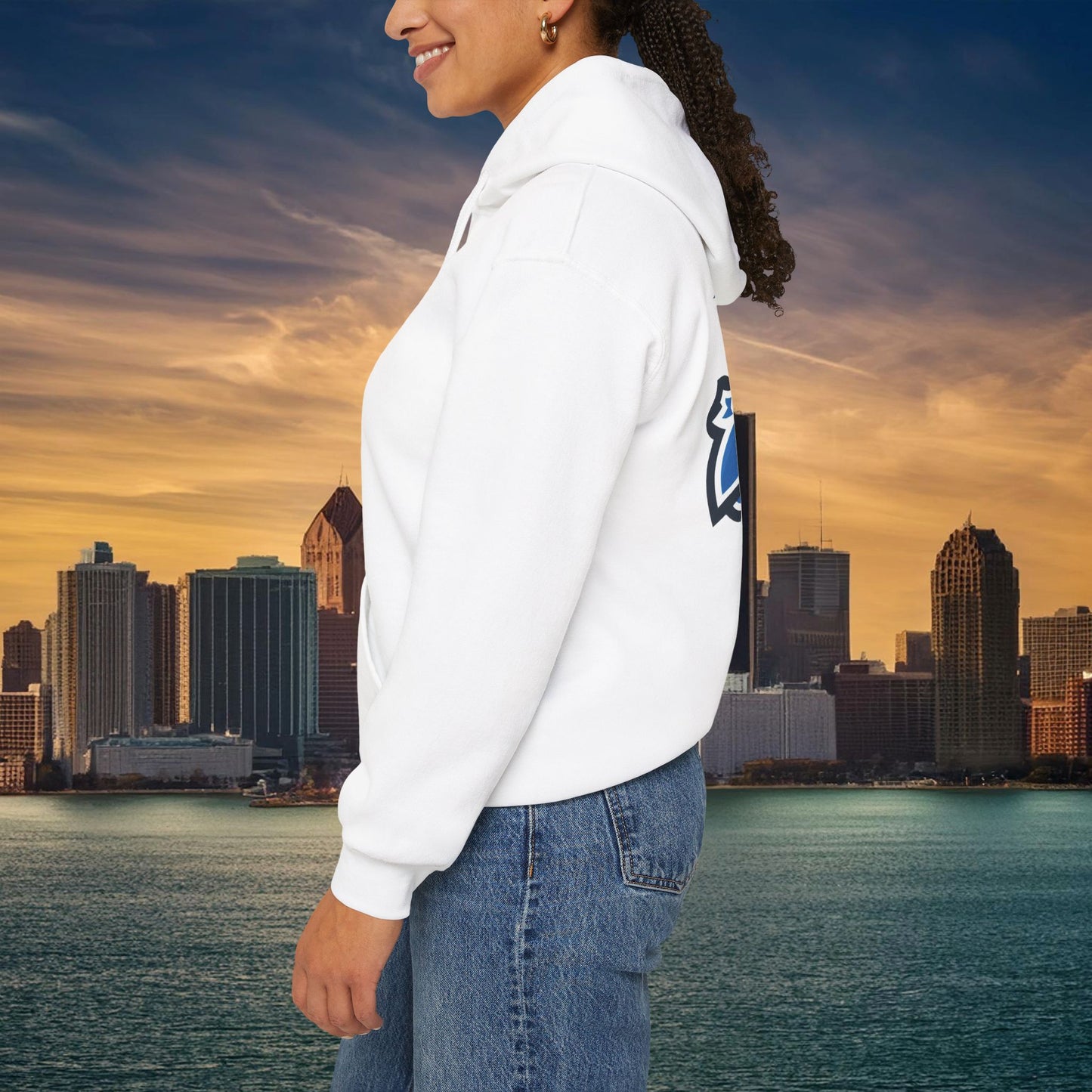 Detroit Football Logo Hoodie