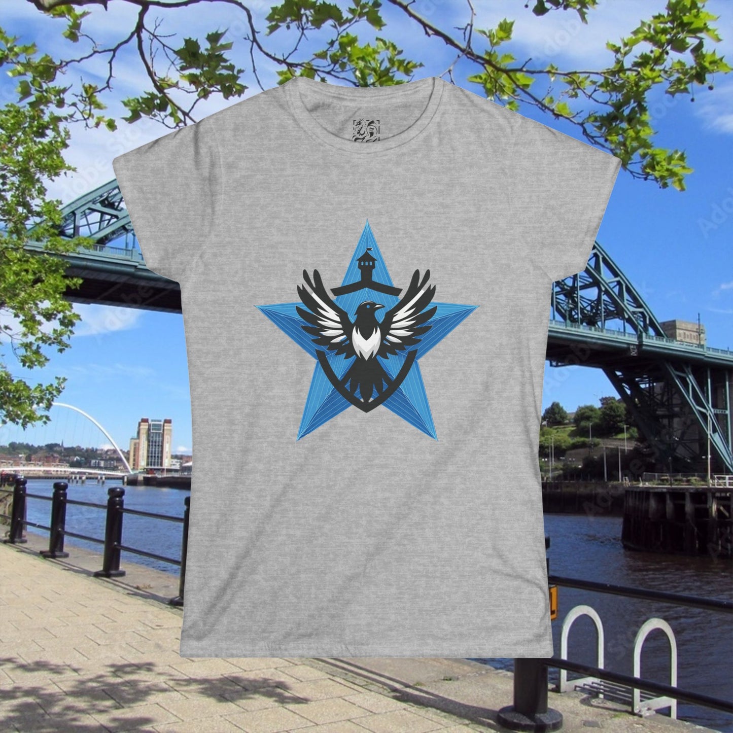 Newcastle United Blue Star Mags Women's Softstyle Tee