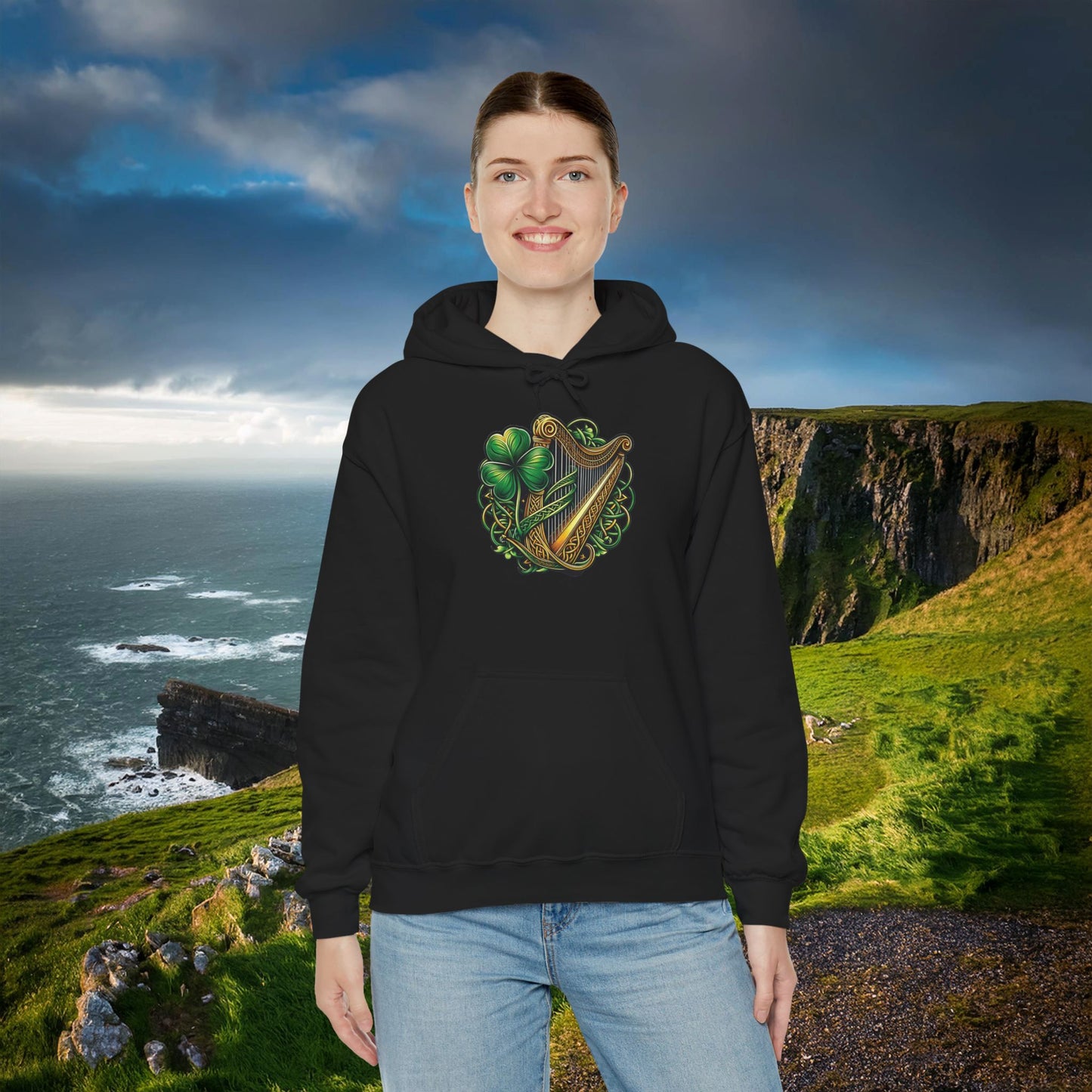 Irish Harp Hoodie