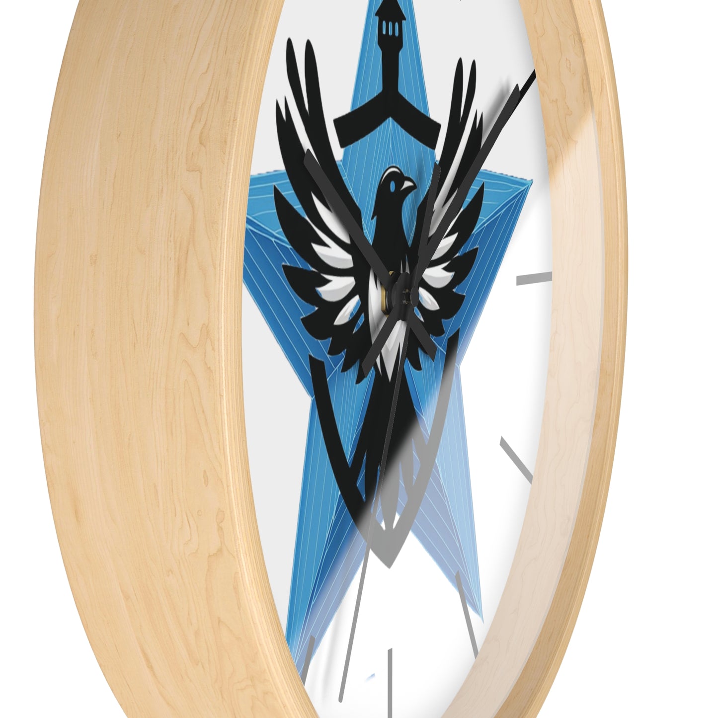 Blue Star Mags Wall Clock