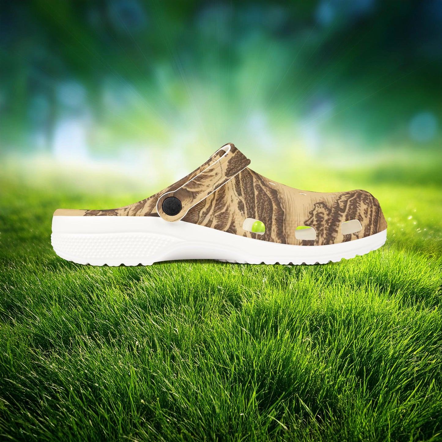 Island Map Foam Clogs