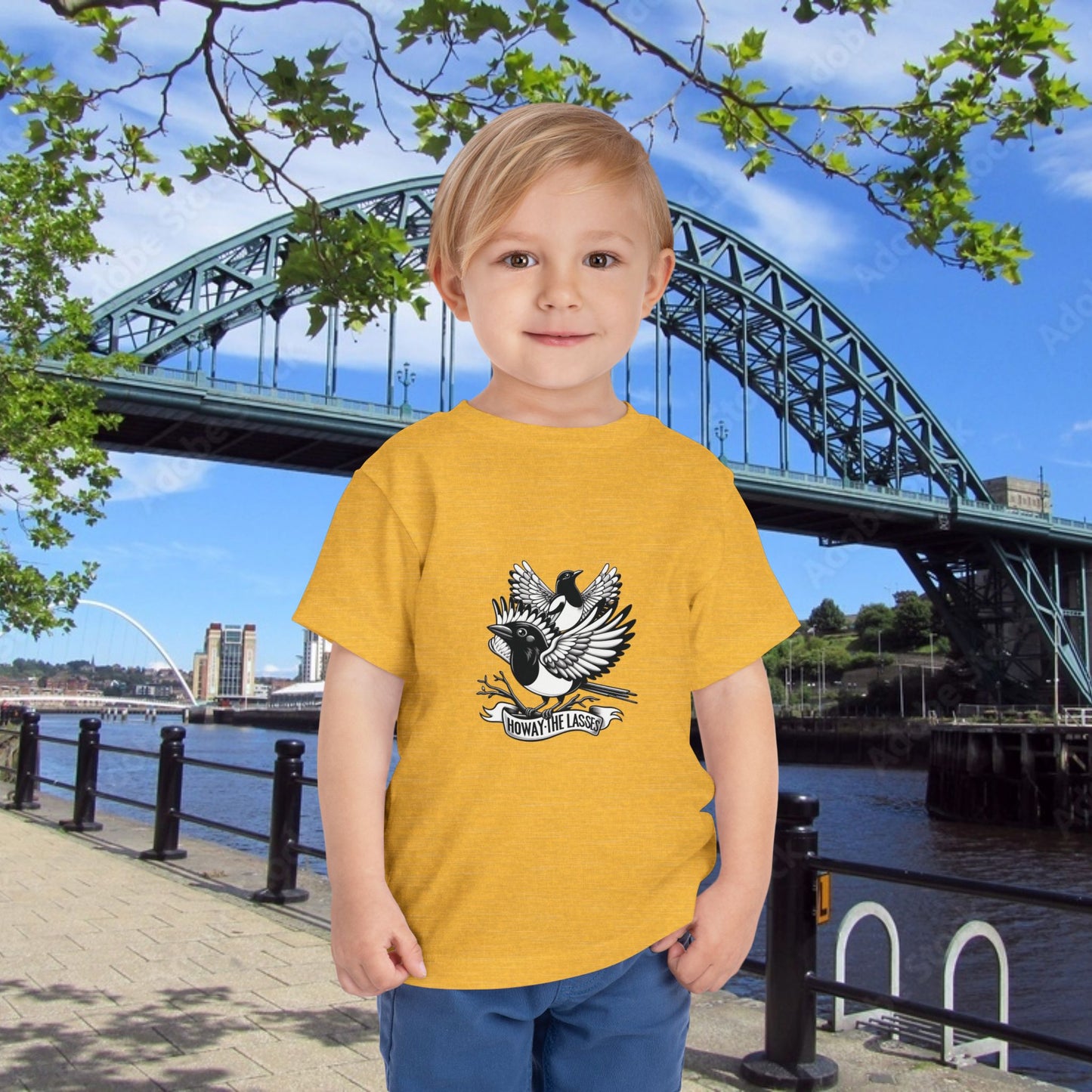 Newcastle United Howay The Lasses B&W (Twin Mags) Toddler Tee