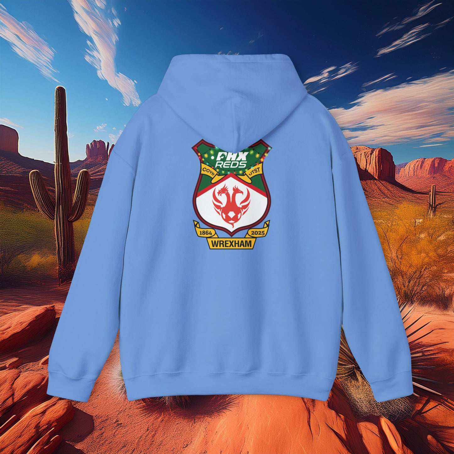 PHX Reds Christmas Crest Hoodie