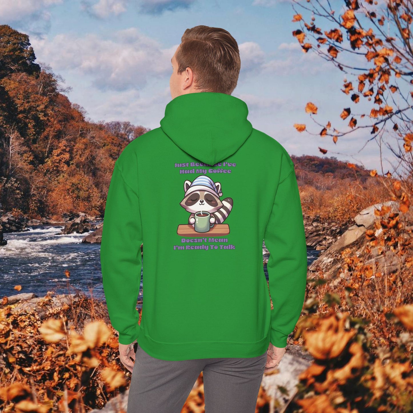 Raccoon Coffee Hoodie