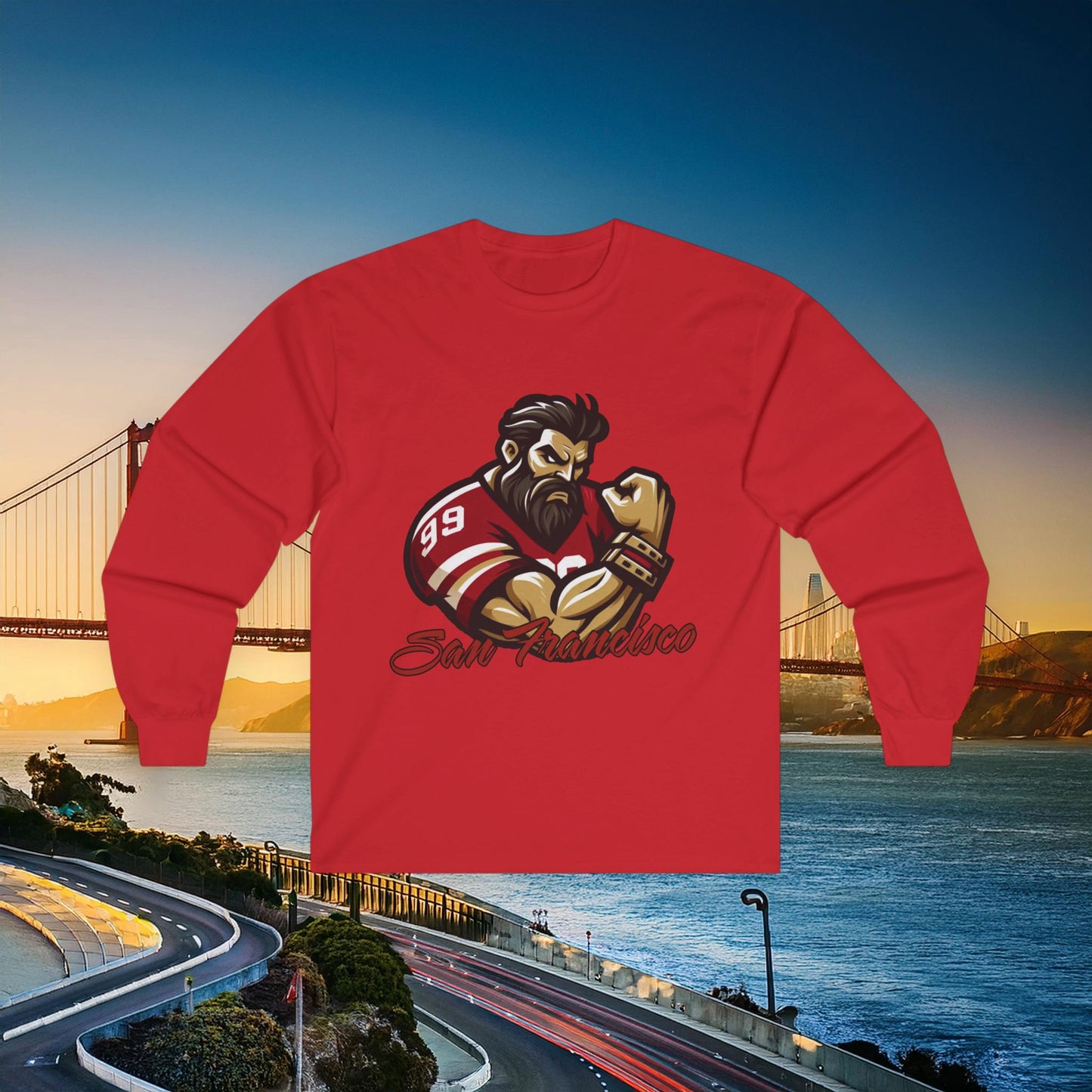 San Francisco Football Fan Long Sleeve Tee