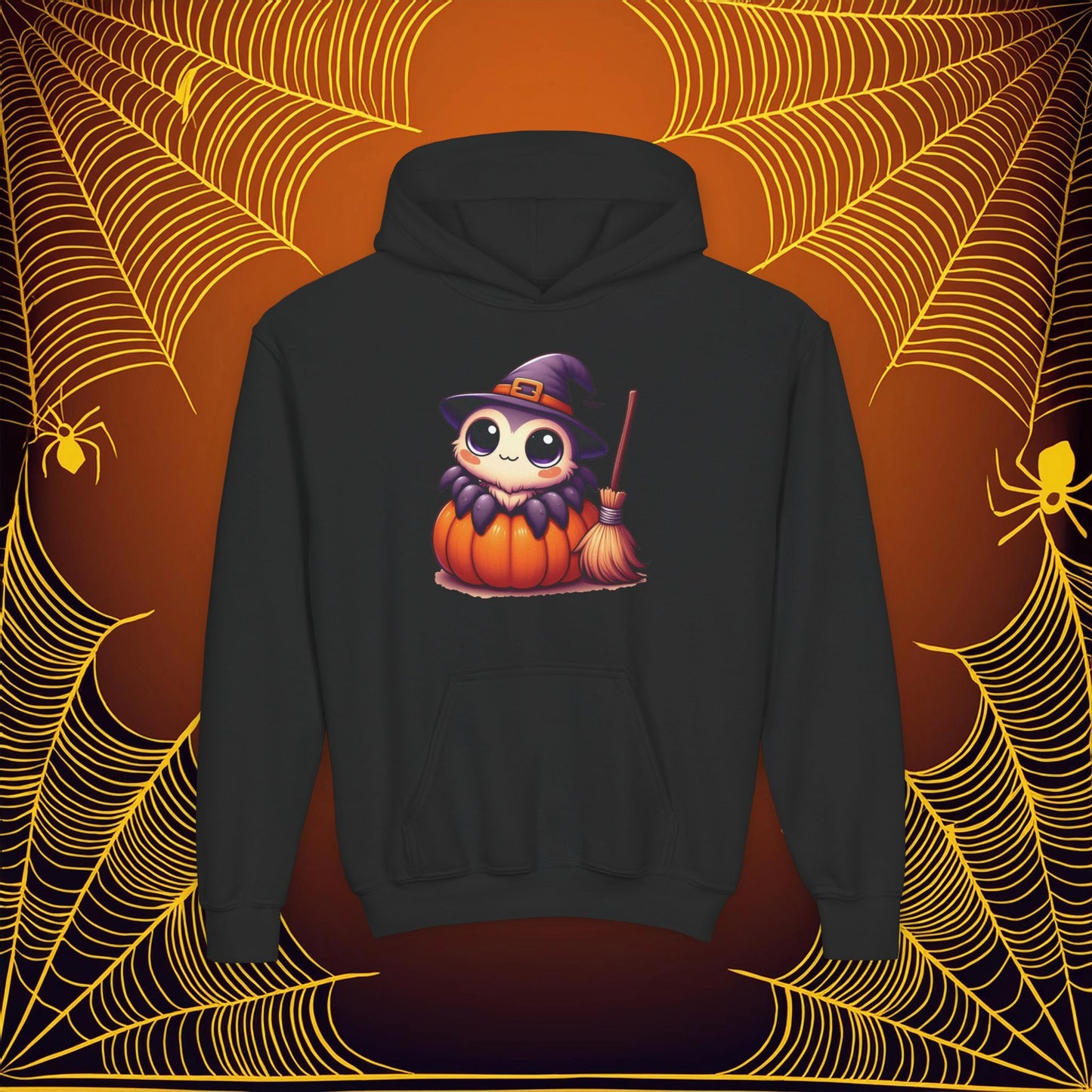 Halloween Spider Youth Hoodie