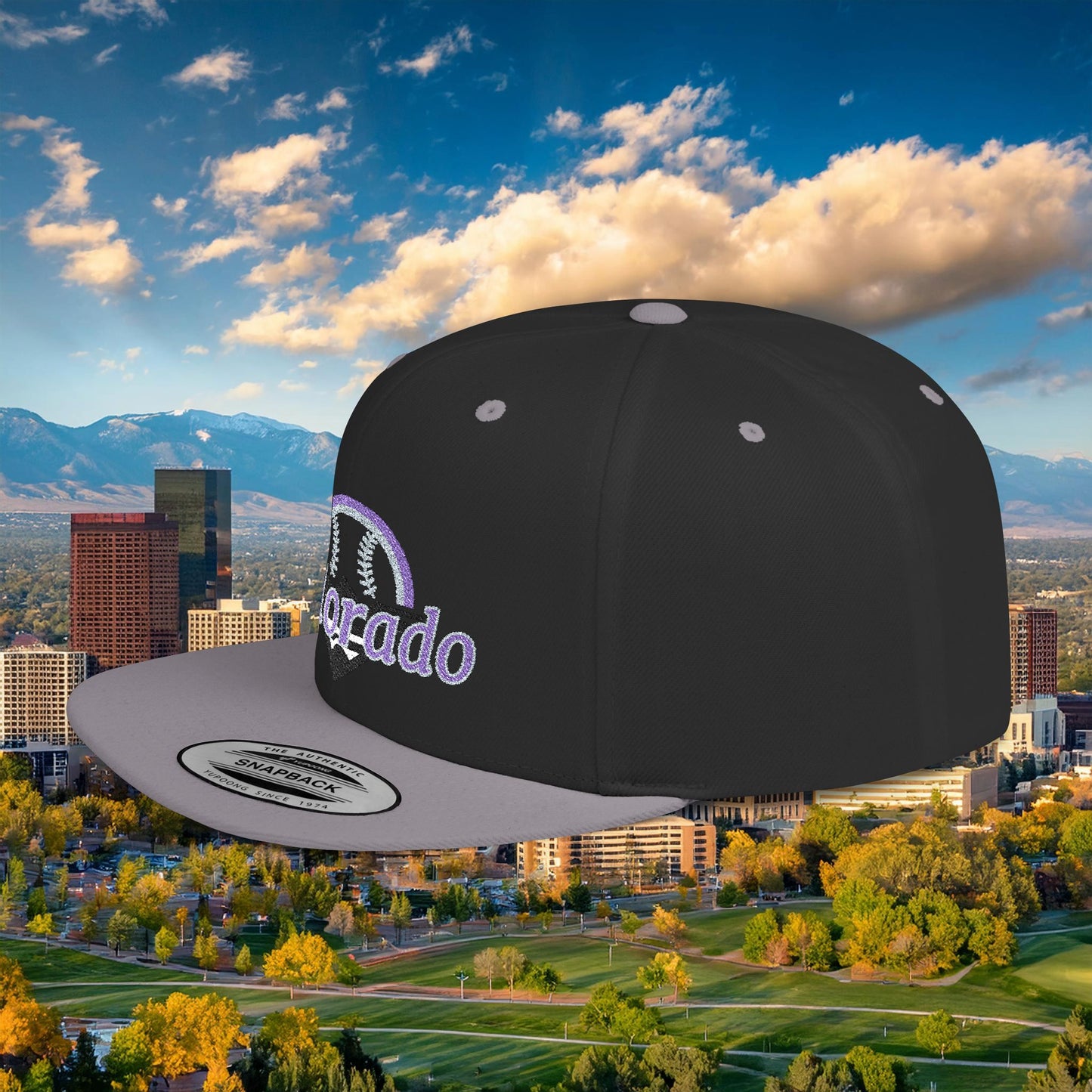 Colorado Mountain Baseball Flat Bill Snapback