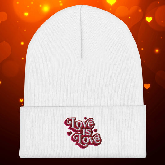 Love is Love Cuffed Beanie