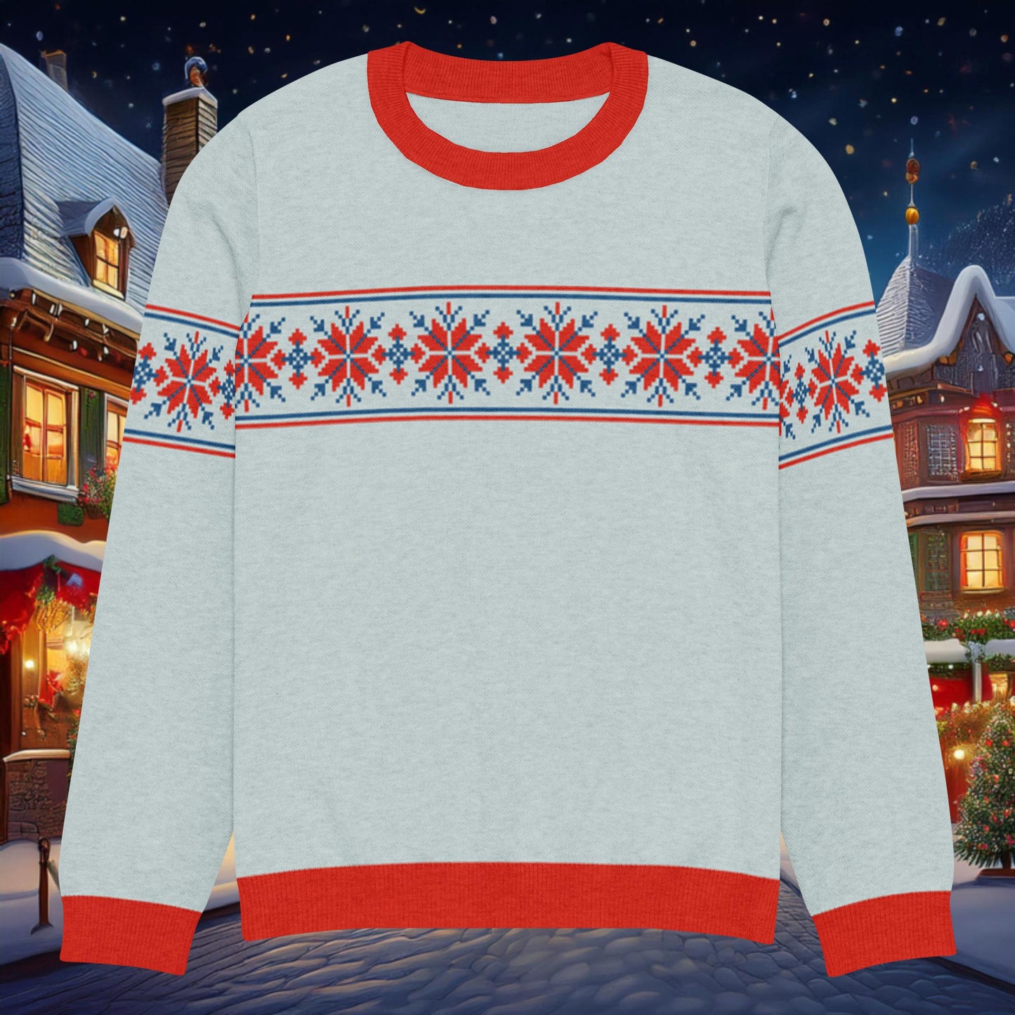 Yuletide Ember Knitted crew neck sweater