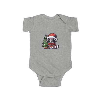 Christmas Raccoon Infant Bodysuit