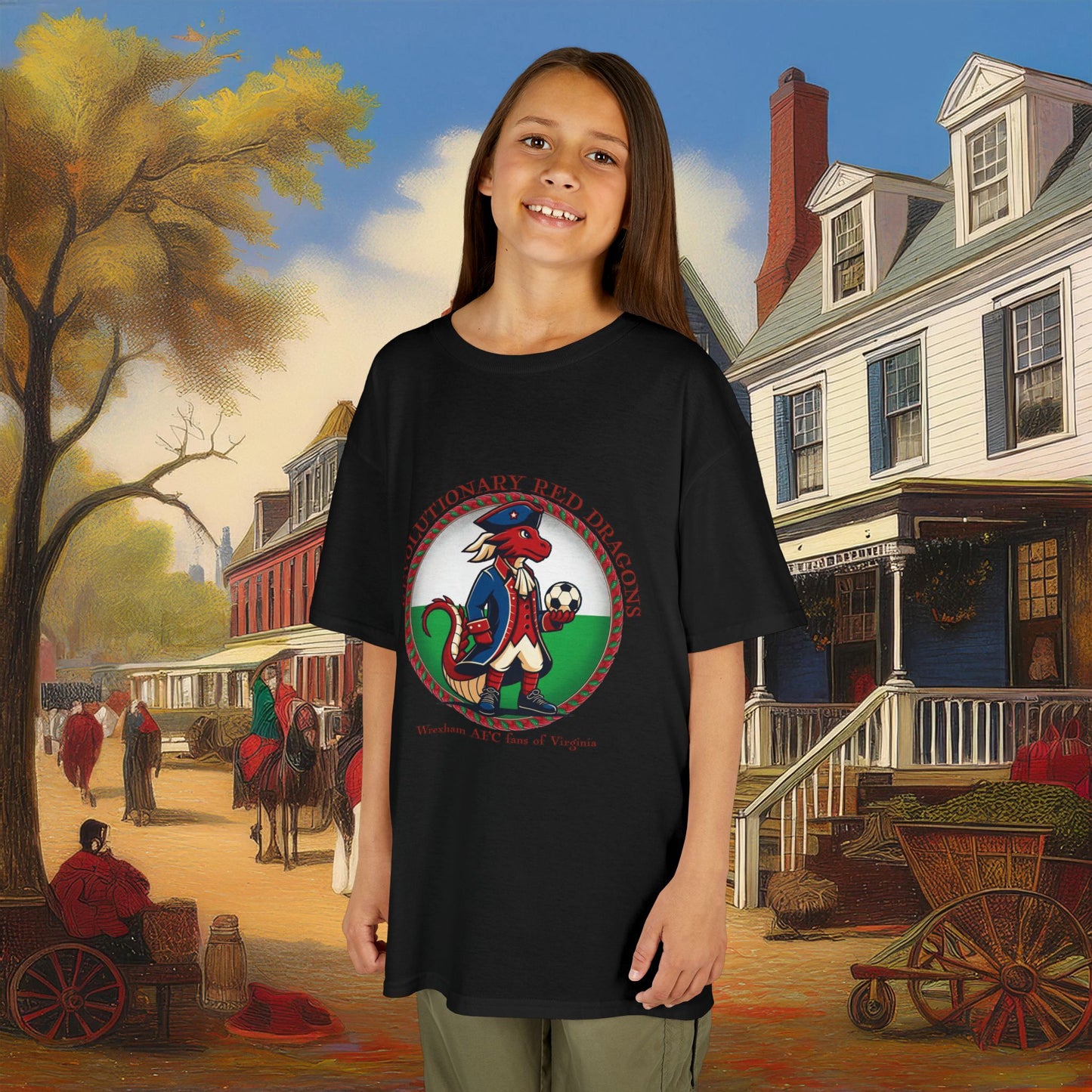 Little Revolutionary Red Dragons Kids Tee