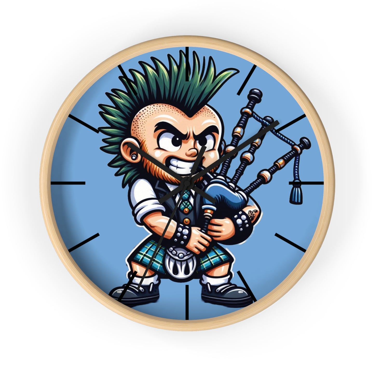 Scottish Punk Wall Clock