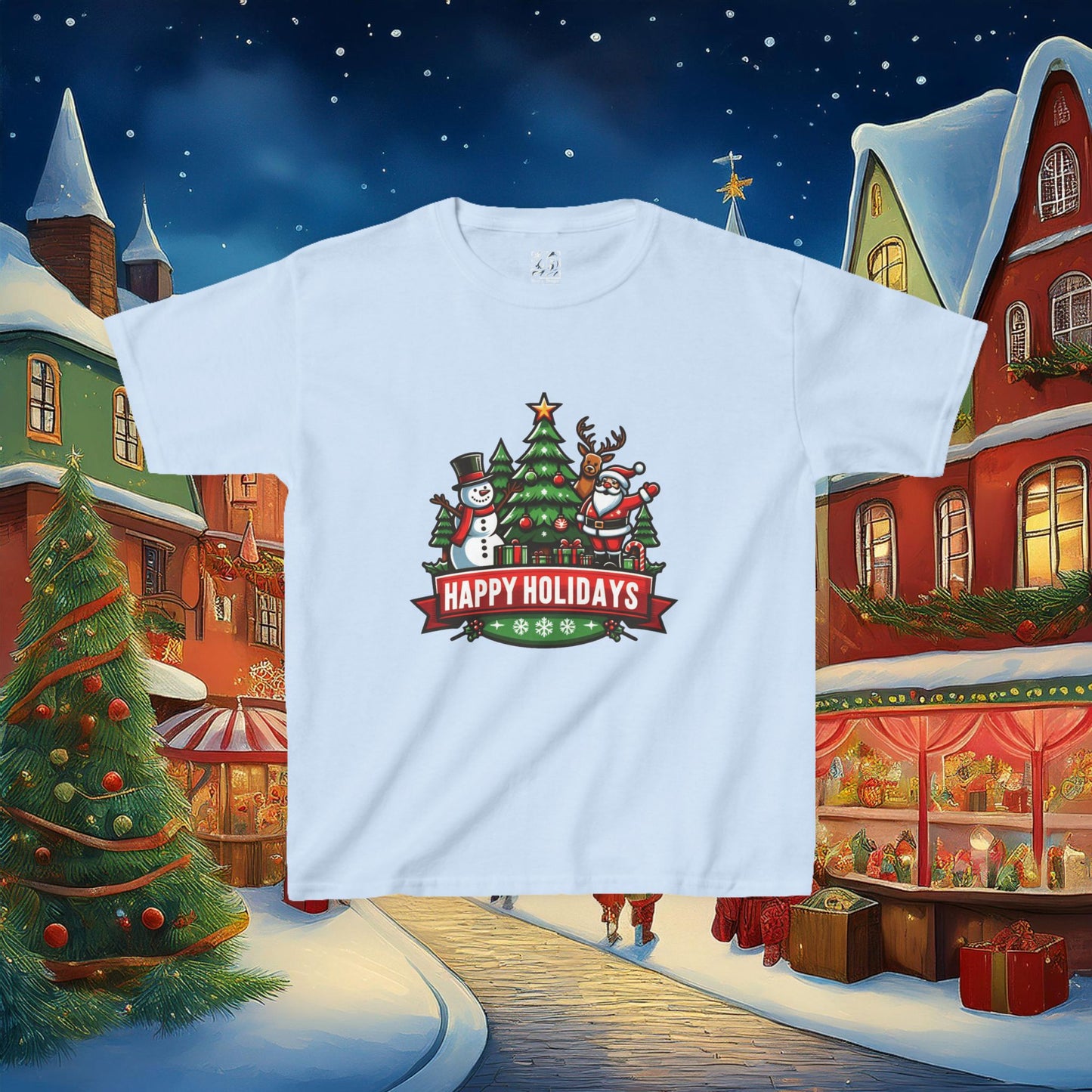 Happy Holidays Kids Tee