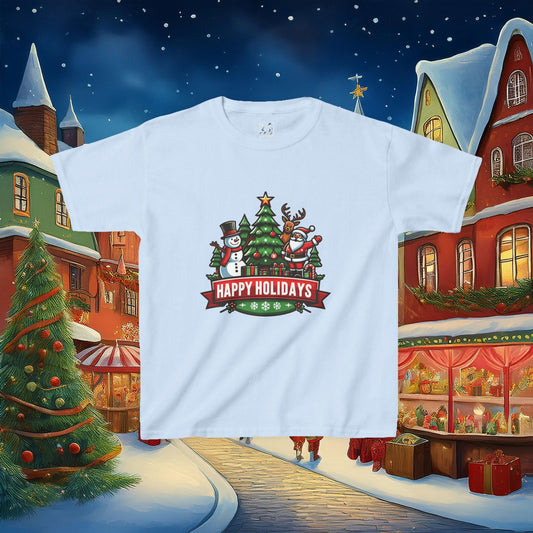 Happy Holidays Kids Tee