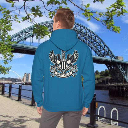 Newcastle United B&W Crest Hoodie
