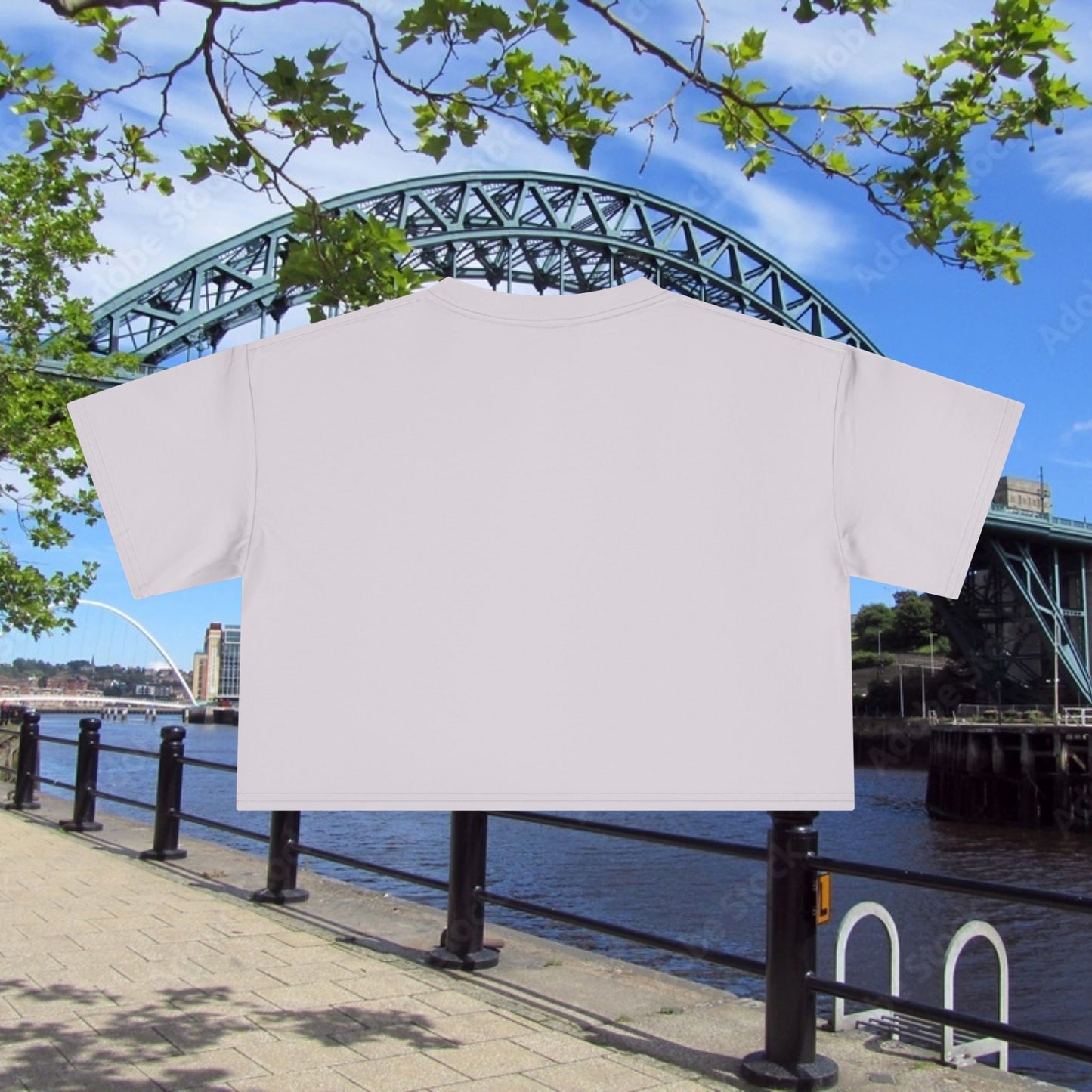 Newcastle United B&W Crest Women's Crop Tee