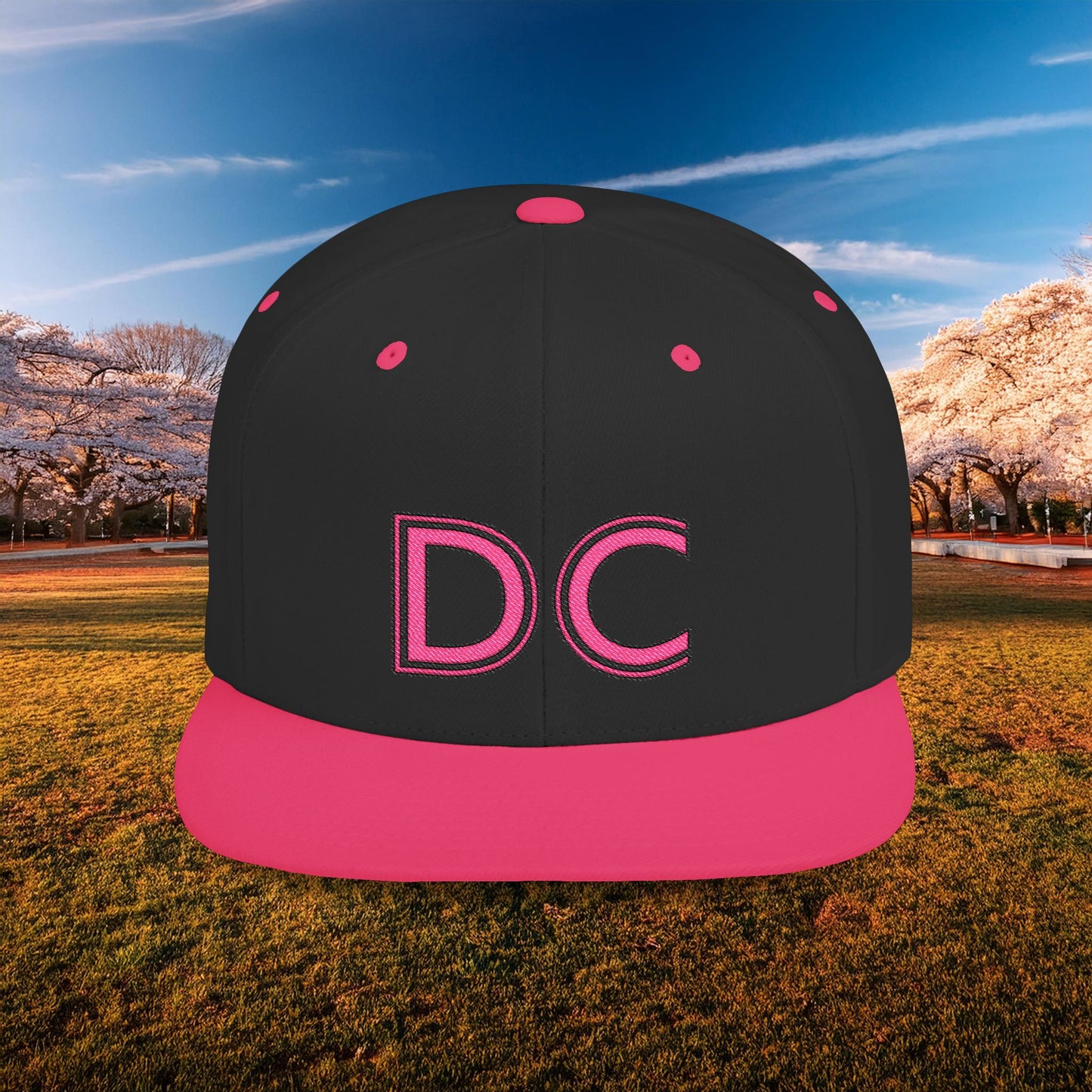 DC Flat Bill Snapback - Pink