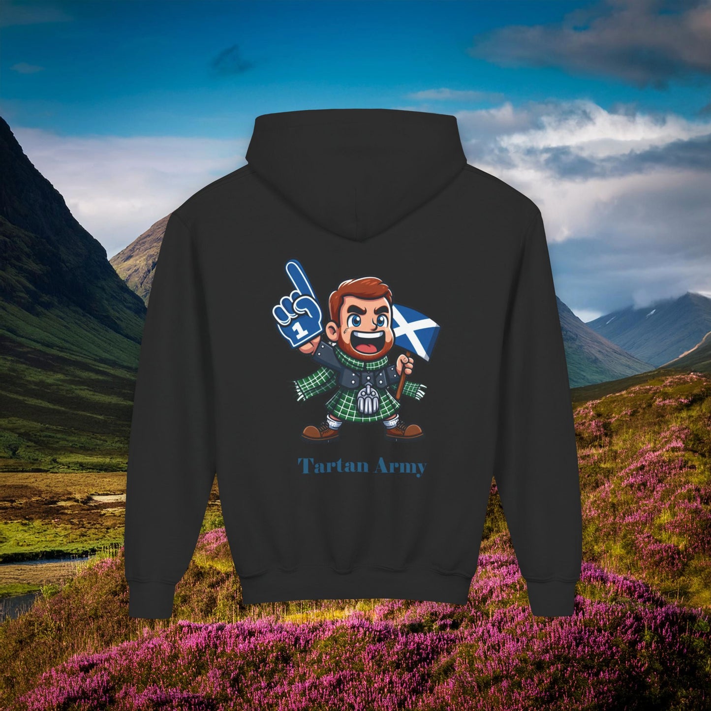 Scotland Tartan Army Youth Hoodie