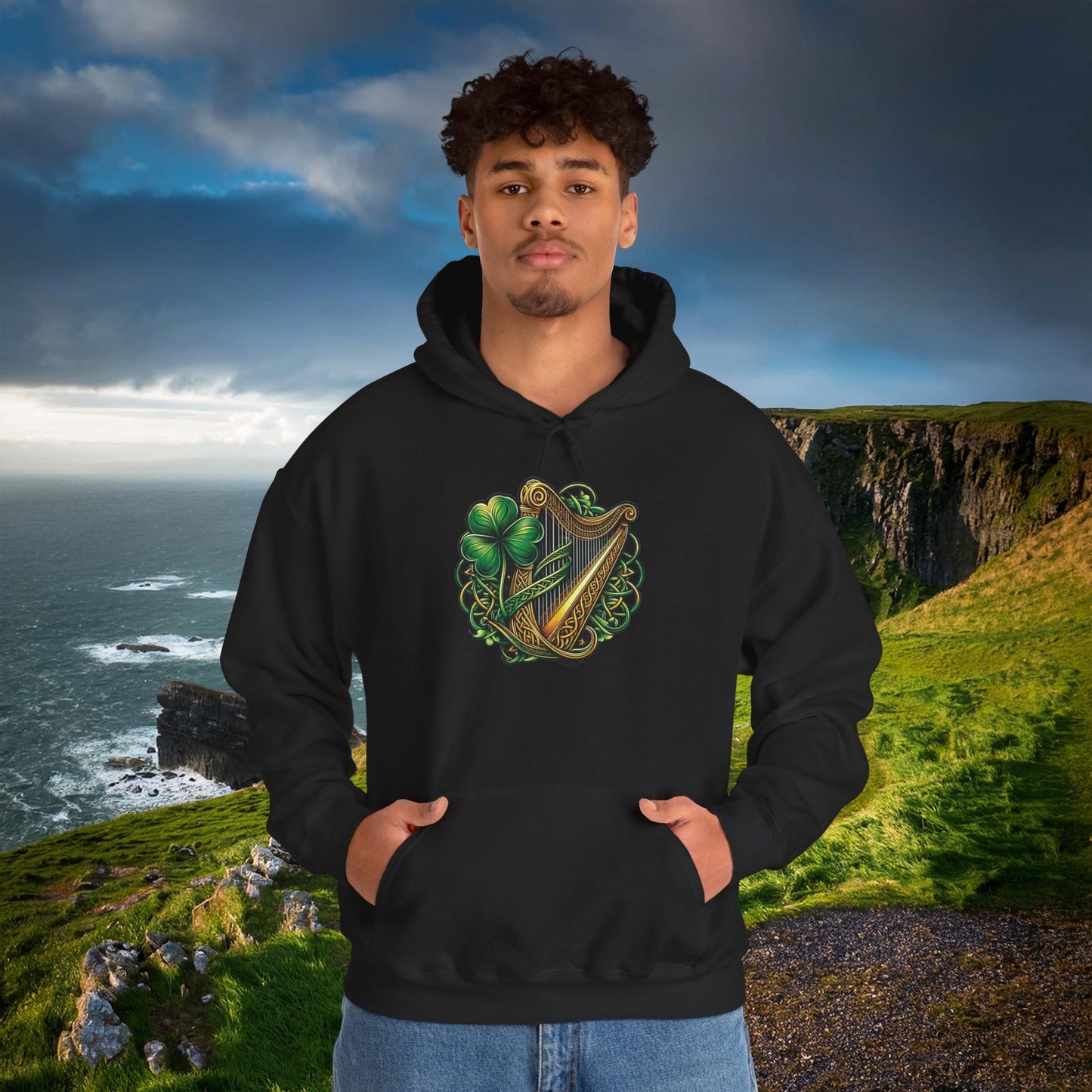 Irish Harp Hoodie