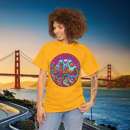 Vibrant San Francisco Psychedelic Tee