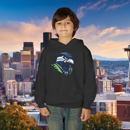 Seattle Football Crest Youth Hoodie