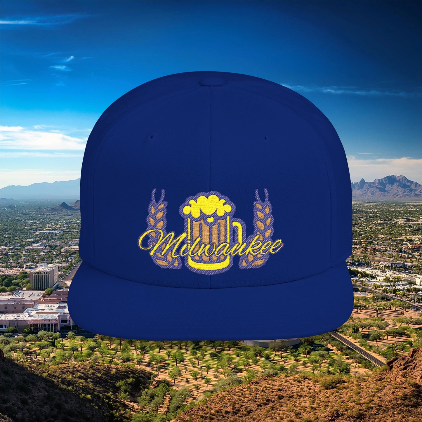 Milwaukee Pint Flat Bill Snapback