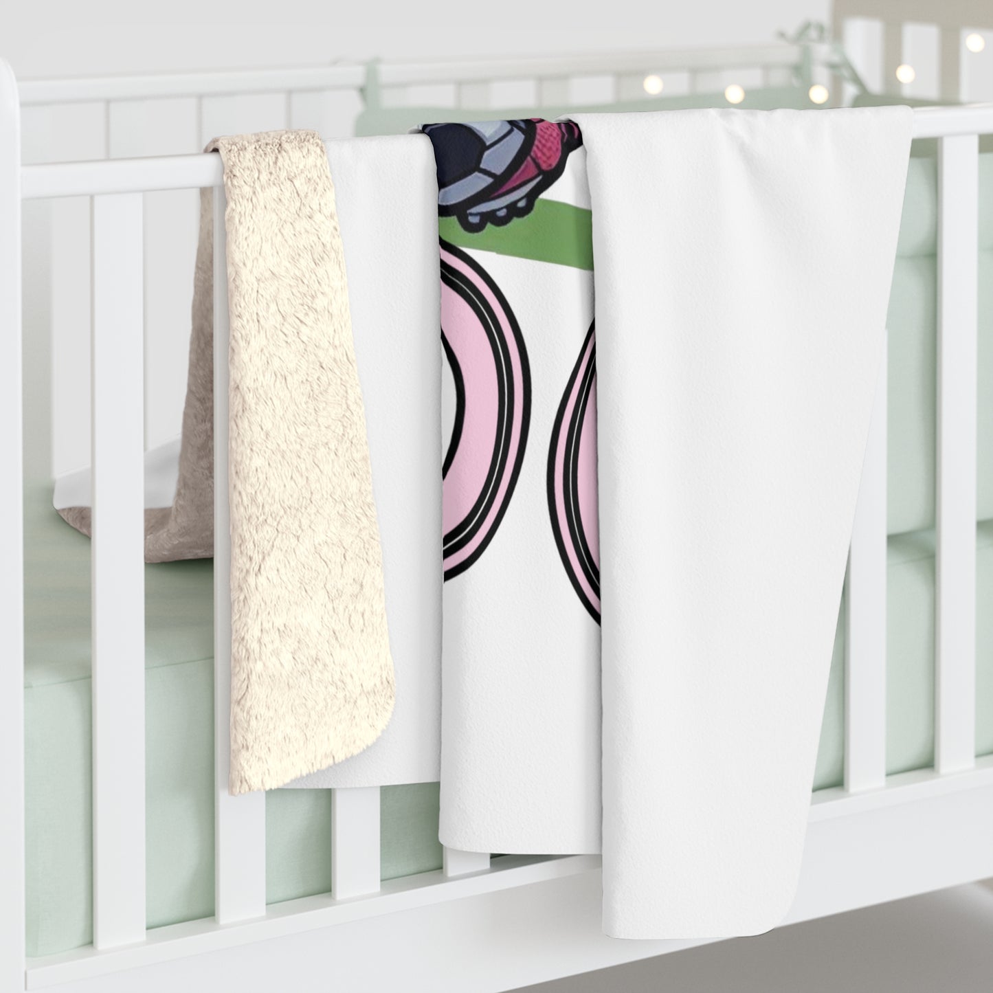 DC United Cherry Blossom Eagle  Sherpa Fleece Blanket