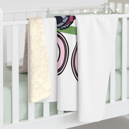 DC United Cherry Blossom Eagle  Sherpa Fleece Blanket