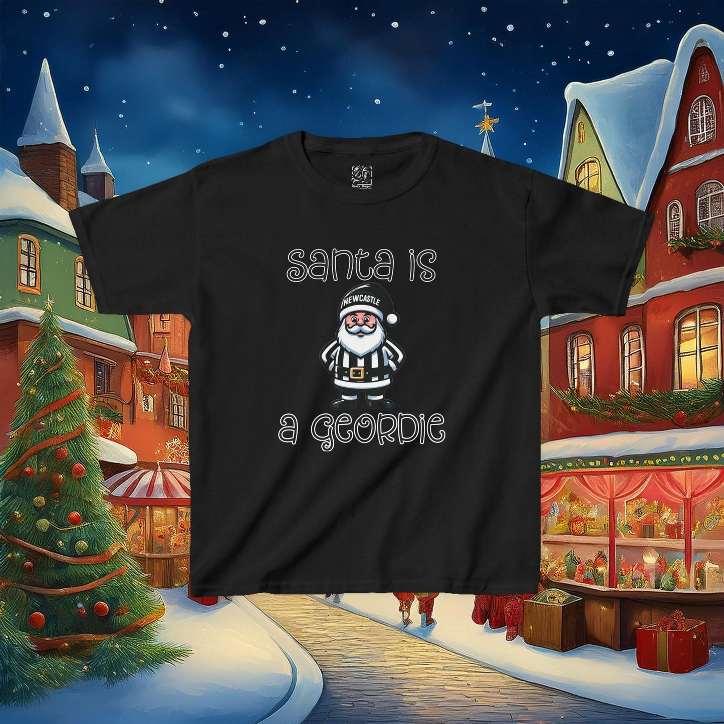 Santa Is A Geordie Kids Tee