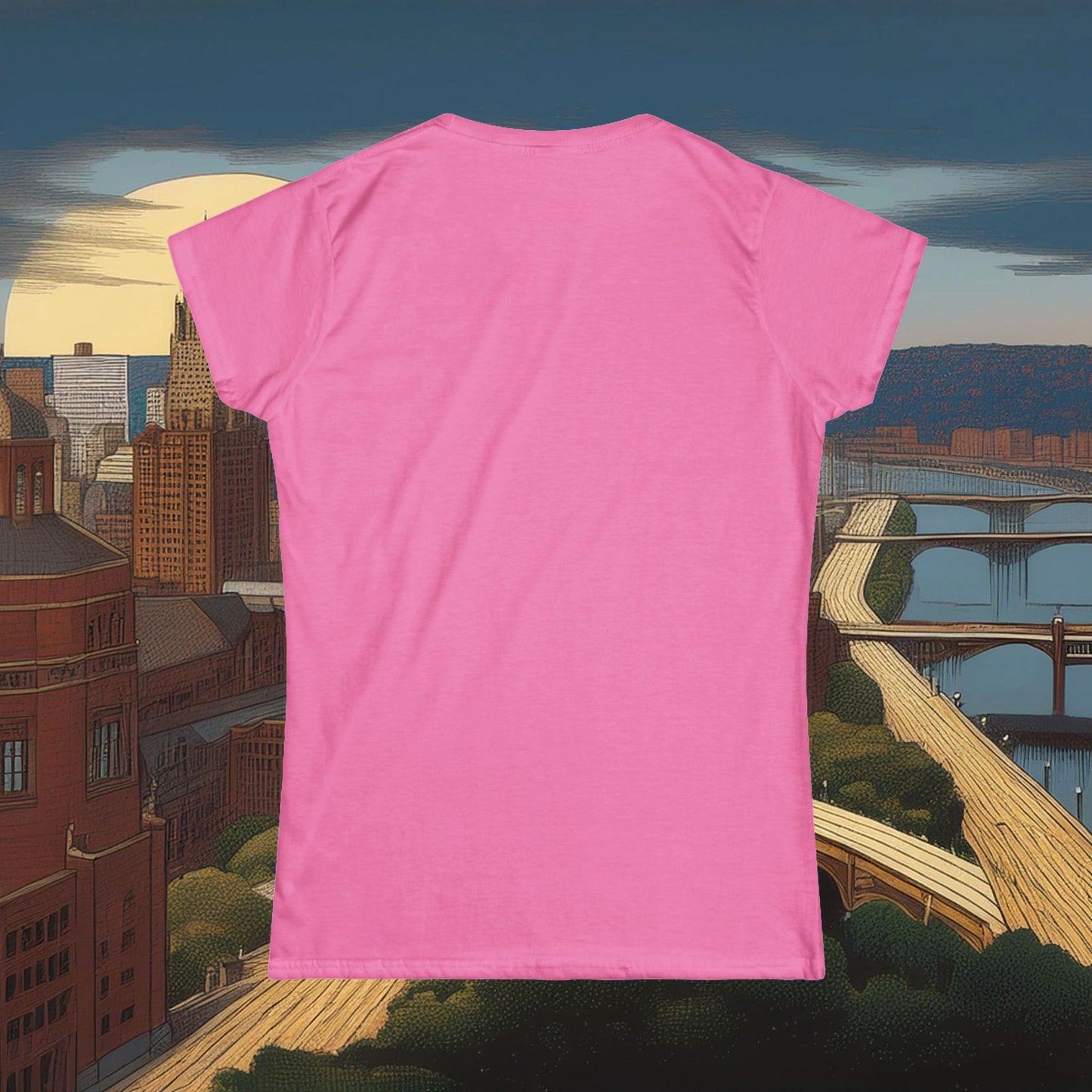 Pittsburgh Football Crest Women's Softstyle Tee