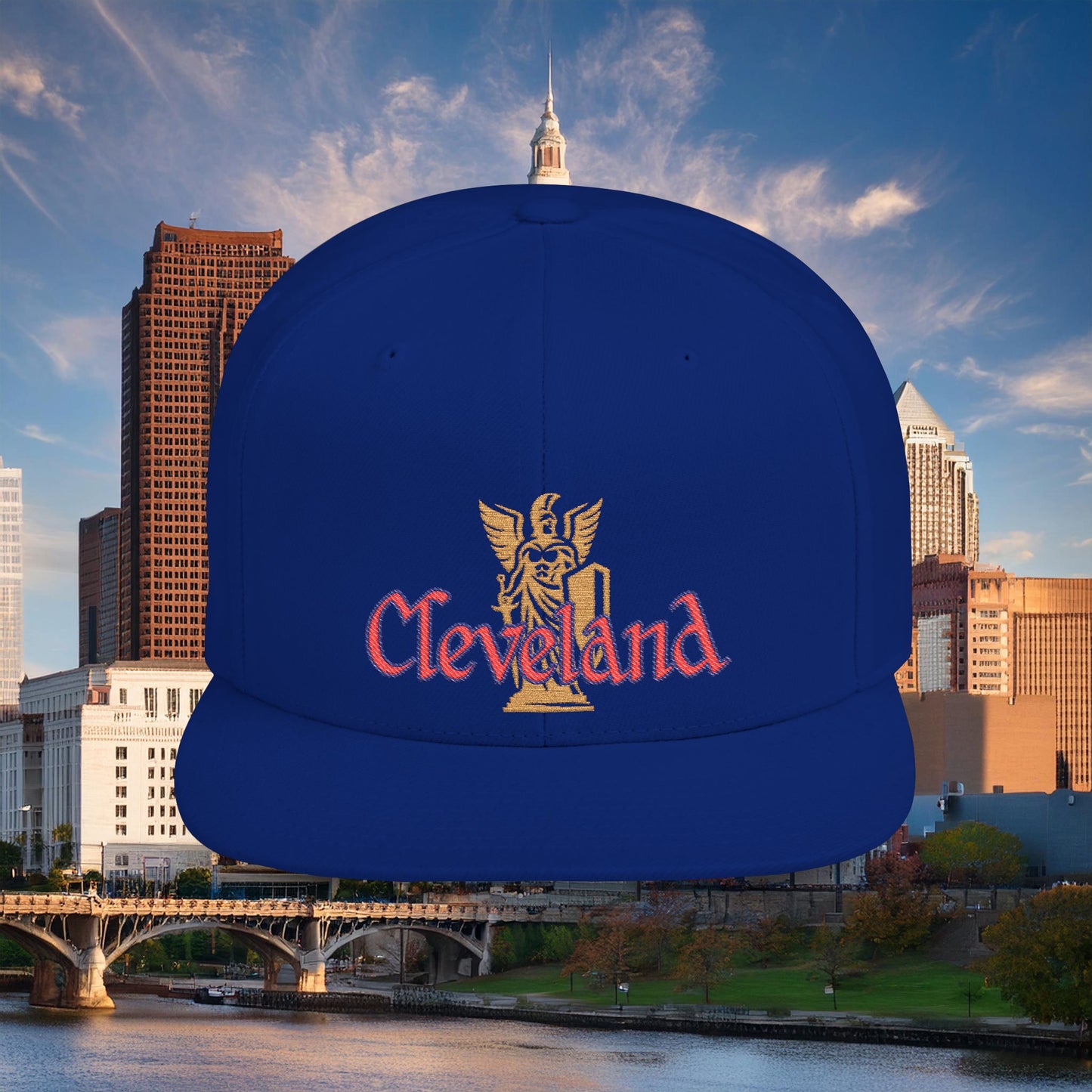 Cleveland Baseball Logo Flat Bill Snapback