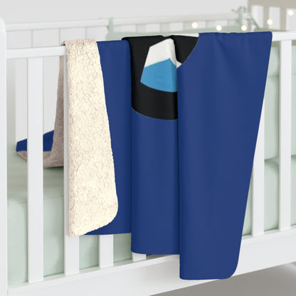 Panther Logo Sherpa Fleece Blanket