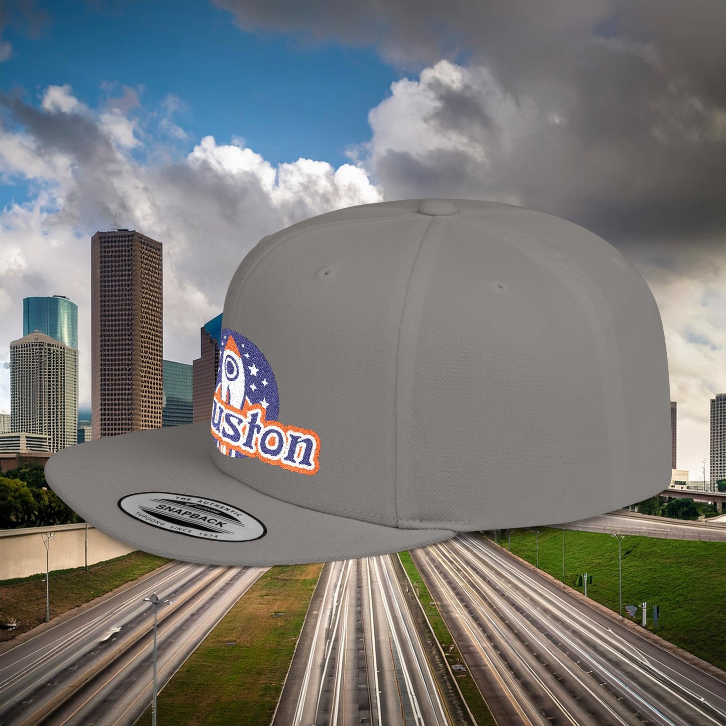 Houston Rocket Flat Bill Snapback