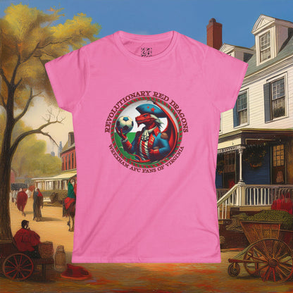 Revolutionary Red Dragons Crest Women's Softstyle Tee - Alternate