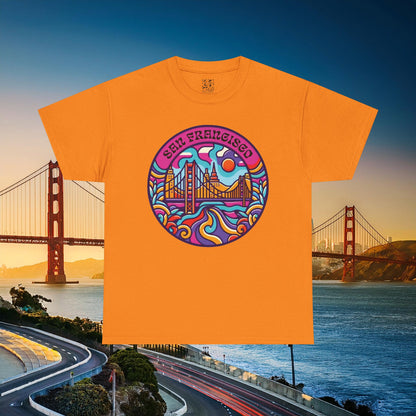 Vibrant San Francisco Psychedelic Tee