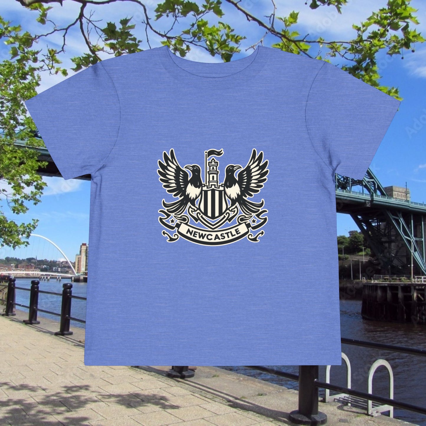 Newcastle United B&W Crest Toddler Tee