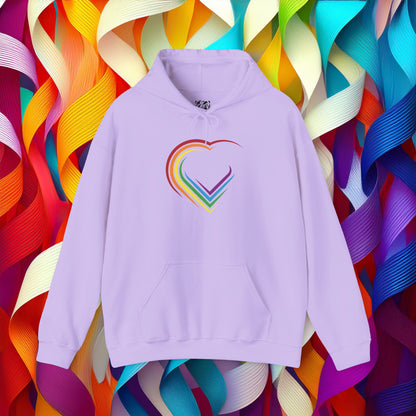 Rainbow Heart Unisex Hoodie