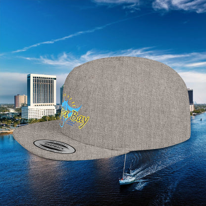 Tampa Bay Baseball Logo Flat Bill Snapback