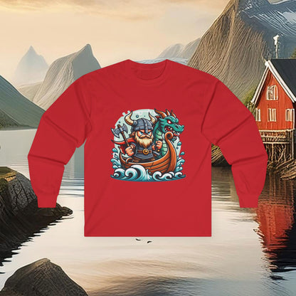 Viking and Dragon Long Sleeve Tee