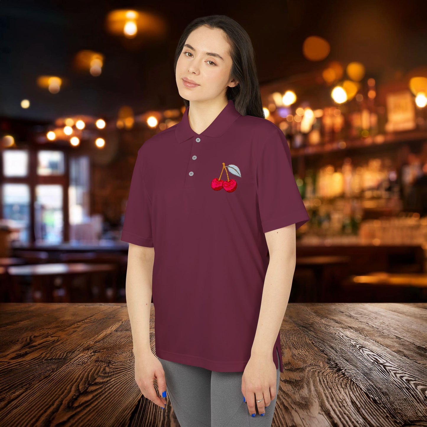 Cherries adidas Performance Polo