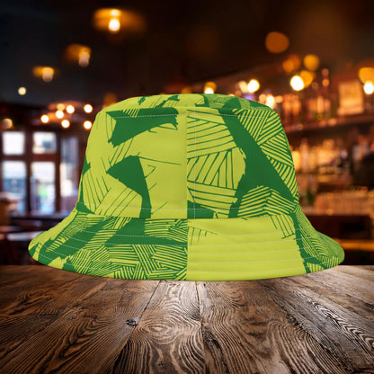 Electric Green and Gold Newcastle Bucket Hat