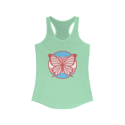 The T Elders Butterfly Graphic Racerback Tank Top