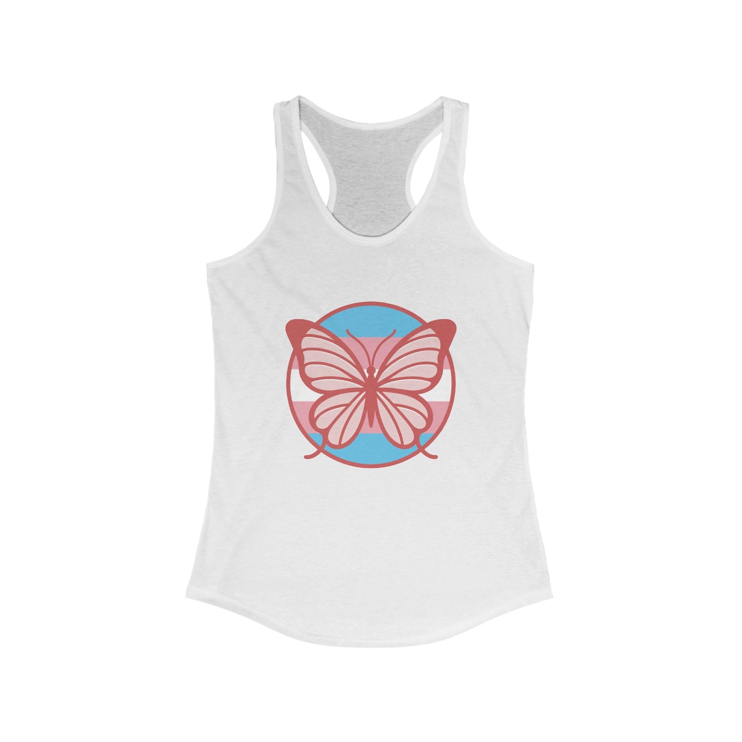 The T Elders Butterfly Graphic Racerback Tank Top