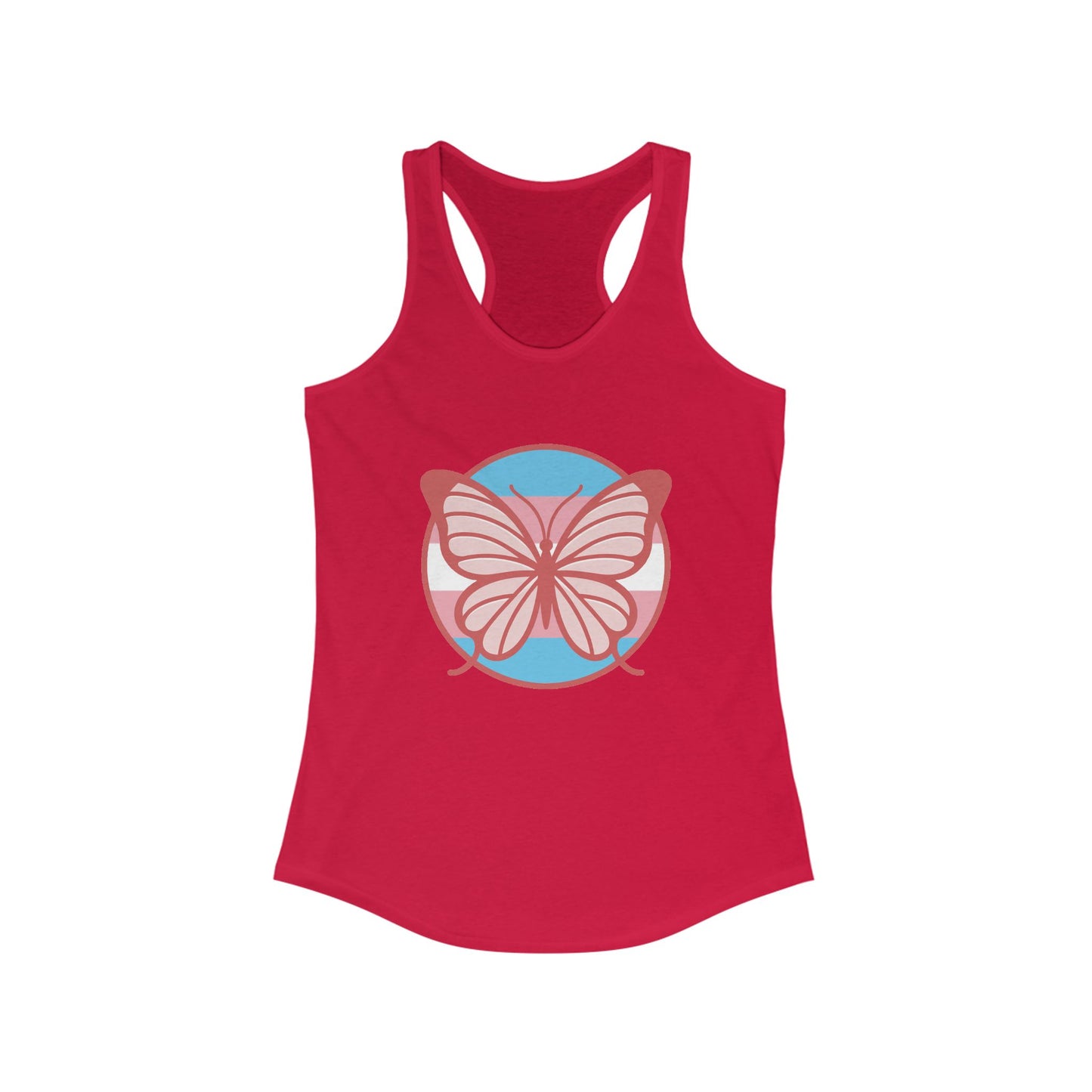 The T Elders Butterfly Graphic Racerback Tank Top