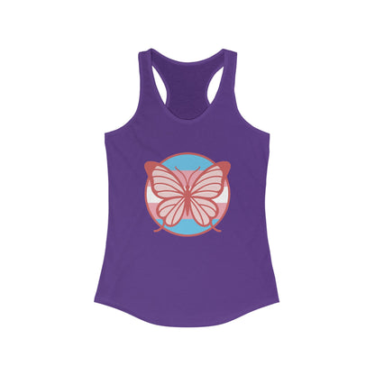 The T Elders Butterfly Graphic Racerback Tank Top